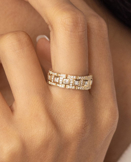 LA PAZ Gold Ring with 1.30ct Diamonds