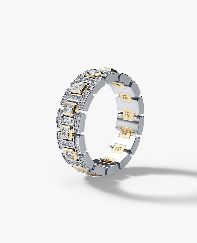 LA PAZ Two-Tone Gold Ring with 1.30ct Diamonds